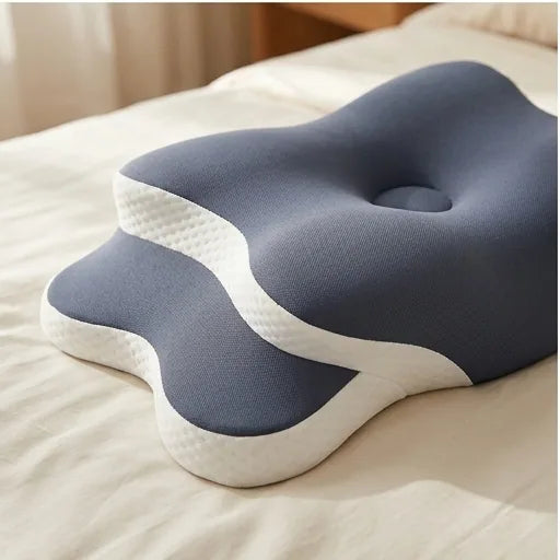 Gros plan de l'oreiller NOCTA sur un lit, trois quarts